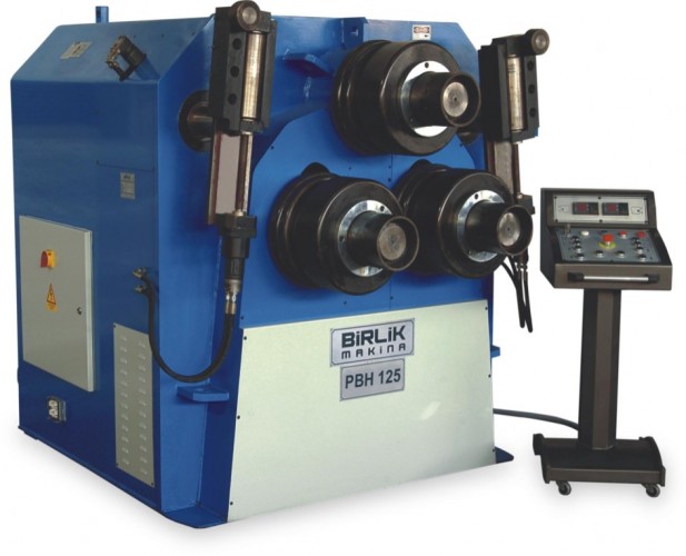 PBH 125 idraulica a tre rulli motorizzati doppia regolazione indipendente  