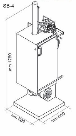 Pressa SB-4 mm 335x350x510h - Plastin Gold